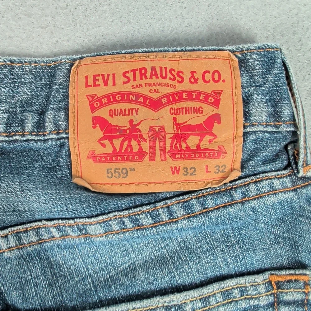 Levi's 559 Jeans Mens‎ 32x32 Blue Relaxed Straight Fit Denim Casual Workwear